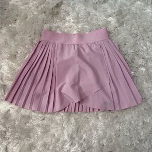 ALO Yoga Women's Pink Pleated Tennis Skirt